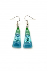 Triangle Glass Earrings